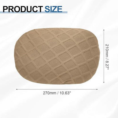 uxcell Office Chair Pillow Cover, Office Chair Headrest Attachment Mesh Removable Headrest Protector for Home Desk Computer Chairs, Khaki - color: Khaki