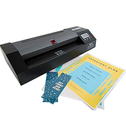 12.5" Pouch Laminator with Variable Temperature and Speed | Compatible with 3 Mil - 10 Mil Thermal and Cold Pouches | Laminates Documents & Photos | Low to Medium Volume Use | 1-Year Warranty