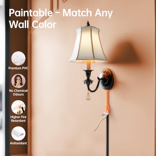 Delamu 42.5in Adhesive Cord Hider Wall, Mounted TV Cord Cover Kit, Multiple Cable Raceways for Wall Corner, Wire Cover Hiders for 1-2 Cables, 1.18" W X 0.43" H, Black - color: Black, size: 42.5in L X 1.18in W X 0.43in H