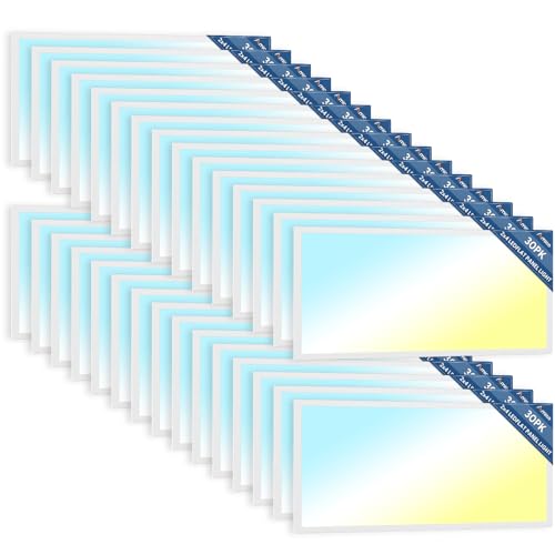 Amico 30 Pack 2x4 LED Flat Panel Light with 3CCT Selectable, 50W, ETL/FCC - size: 30 Pack