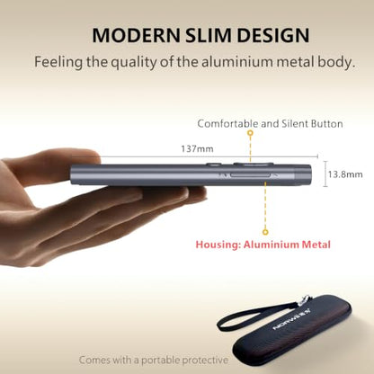 N97s Presentation Clicker for Powerpoint Presentations with Digital Pointer