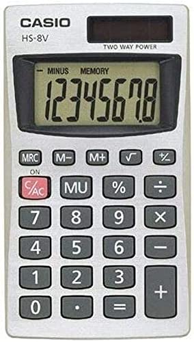 Casio HS-8V Hand-Held Solar Calculator