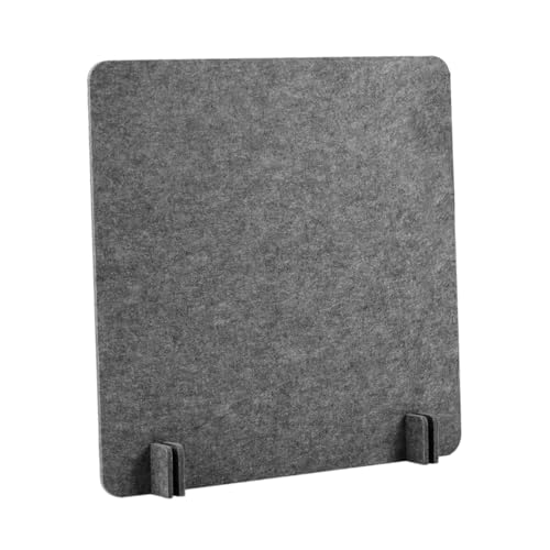 Desk Divider Felt Table Partition Acoustic Privacy Screen Noise Reducing Removable Panel Lightweight Structure Freestanding Suitable for Classroom, Dark Gray 40x40 cm - color: Dark Gray 40x40 Cm