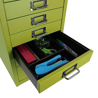 10-Drawer Steel MultiDrawer Cabinet - Green, by Bisley - color: Bisley Green, size: 10 Drawer