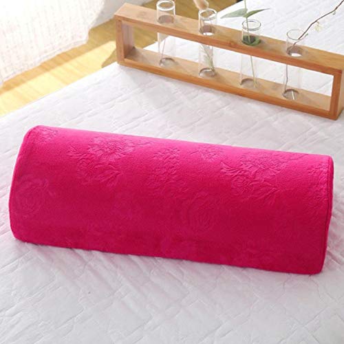 Beauty Salon Message Latex Footrest Pillow Detachable Feet Cushion Support Fumigation Massage Spa Tool (Rose red) - color: Rose Red
