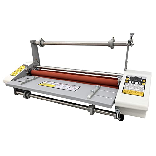 INTSUPERMAI Hot Cold Roll Laminator Laminating Singe Doubel Side Thermal Laminator Laminating Machine with Digital Display Speed Adjustable Temperature 0-180℃ Adjusted 17.3inch/440mm A2+ - style: 17.3inch/440mm A2+