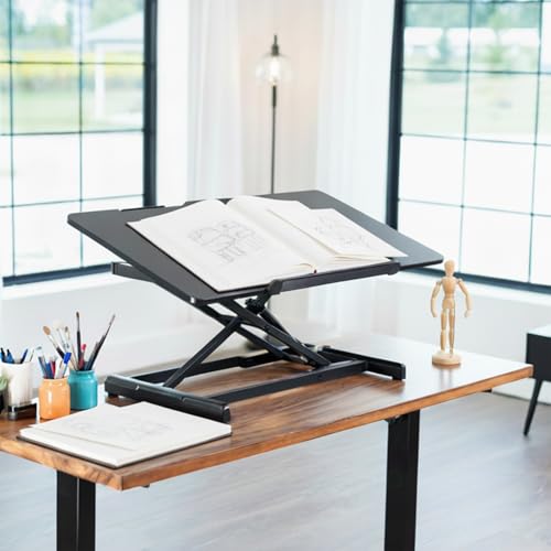 VIVO Black 36 in Tilting Stand Up Desk Converter, DESK-V036T