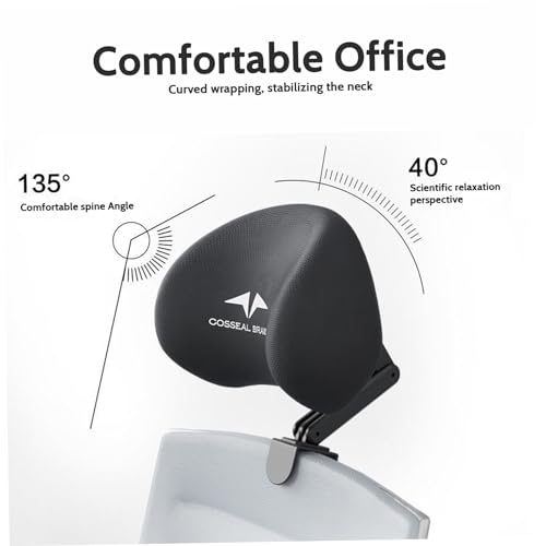 Office Chair Headrest Attachment,Office Chair Headrest,Office Chair Headrest Attachment Universal Head Pillow for Chair Support for Office Chair Memory Foam Mesh Head Pillow Head Rest