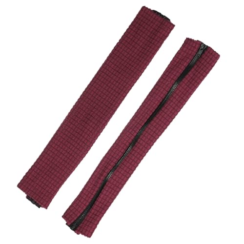 PATIKIL 18x4.3in Office Chair Armrest Covers, 1Pair, Burgundy - color: Burgundy, size: 18"
