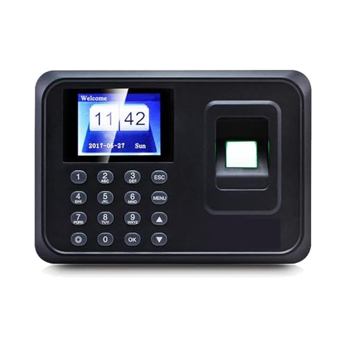 Biometric Time Clock Fingerprint Time Attendance System Clock Recorder Employee Recognition Recording Device Electronic Machine For Offices, Factories, Hotels, Schools and More(A01 Attendance) - size: A01 Attendance