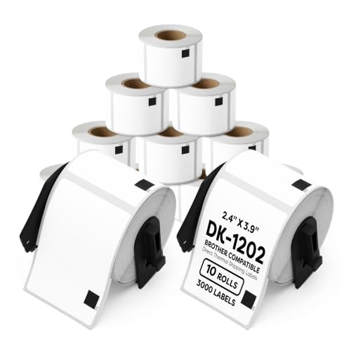 Replacement for Brother DK-1202, 2.4x3.9 Inches Thermal - size: 2.4" X 3.9" - 1202