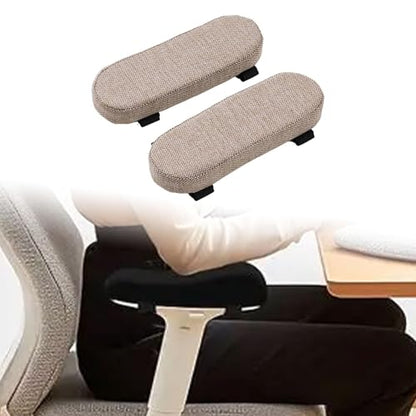 Office Chair Armrest Pad Elbow Cushion Thick Removable Cover Desk Chair Armrest Cushion Arm Padding for Recliners Sofa Home, Khaki - color: Khaki