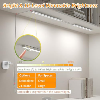 USB Plug-in Motion Sensor Light, ON/Night/Day Modes, Bright&Dimmable - color: Warm White, size: 2-Bar