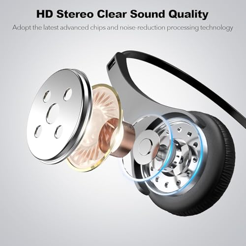 Voistek USB Headset with Noise Canceling Mic,Single-Ear Headset for PC - color: ink black