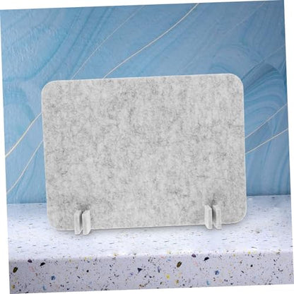Lurrose Acoustic Desk Divider with Freestanding Design Noise-reducing Felt Panel for Office and Classroom Use Easy Installation Lightweight Gray Color