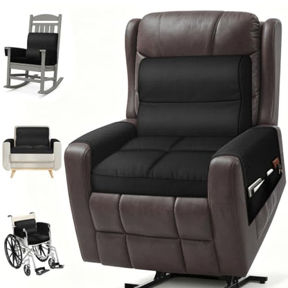 Chair Cushions for Elderly,20x16.5x4.5 Inch Rocking Chair Cushions Indoor,Memory Foam Recliner Cushions for Long Sitting, Sofas & Couches，Outdoor,Office Chair，wheelchair，Meditation and Floor Seating