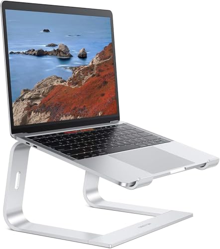 OMOTON Laptop Stand, Detachable Mount for MacBook Air/Pro Dell HP Silver - color: Silver