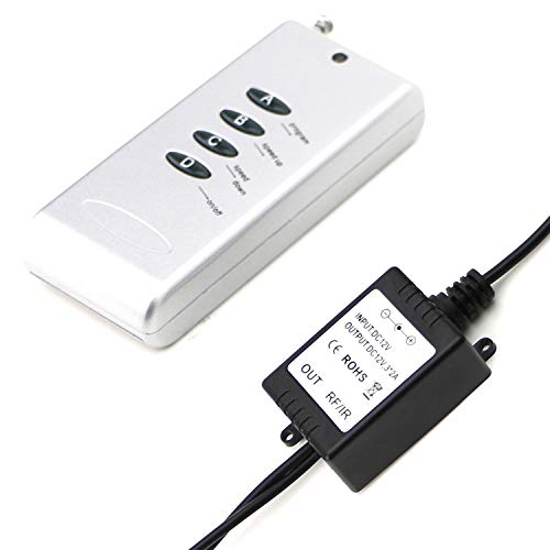 iJDMTOY 4-Output 48W Capacity RGB-Color Light Module Box with Strobe/Flash/Solid Light Features, Compatible with RGB LED Applications Such As RGB Halo Rings, RGB LED Strips, etc
