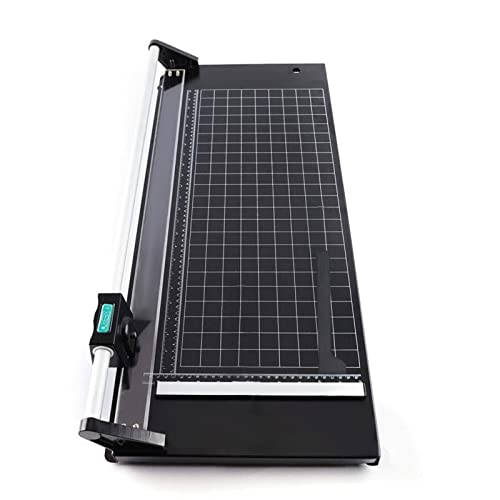 Manual Heavy Duty 36 Inch Rolling Cutter Precision Rotary Paper Trimmer for Photo Paper, Film, Art Paper Jam, Office Paper, Thin Plastic Soft Board, PVC,Cutting Table,Professional Rolling Trimmer
