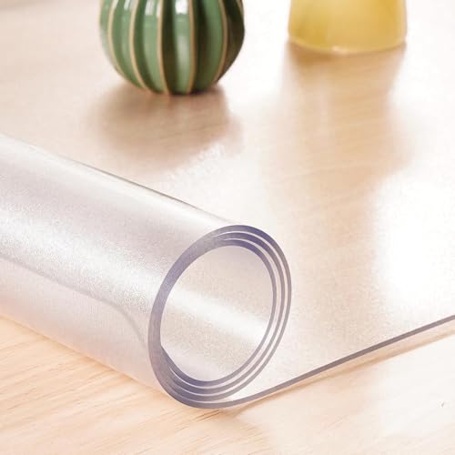 Transparent Table Protector PVC 0.7mm Thick Tablecloth - color: Matte 1.0