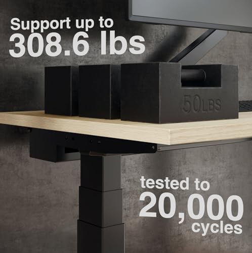 Desky Dual Mini Sit Stand Desk Black 40x24in with Grommets Space Gray - color: Black / Space Gray, size: 40 x 24 inches with Grommets