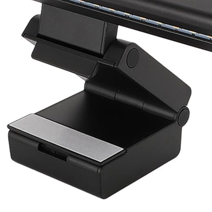 RGB Computer Light Bar with Music Sync, Dimmable LED Screen Lamp, 5 Color Temperatures Stepless Dimming Touch Control, Anti - Glare Dual Light for Desk and Gaming Setup