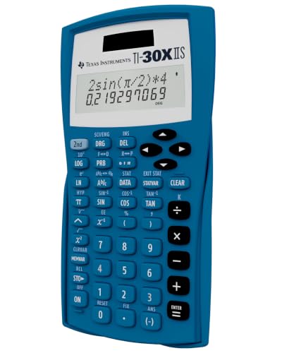 Texas Instruments TI-30XIIS Scientific Calculator, Blue - color: Blue