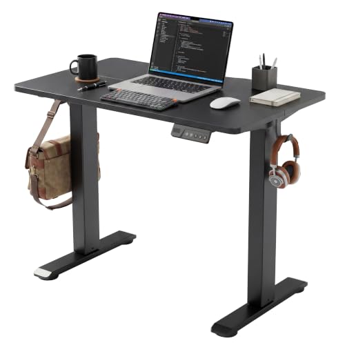 Claiks Electric Small Standing Desk, 35x20 Inch, Black - color: Black, size: 35 Inch