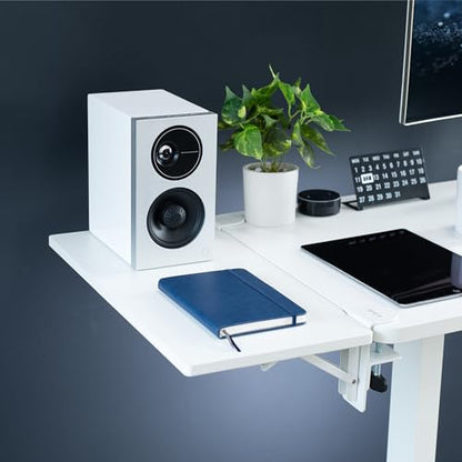 VIVO White Clamp-on 24 x 12 in Desk Extender, DESK-EXT24W