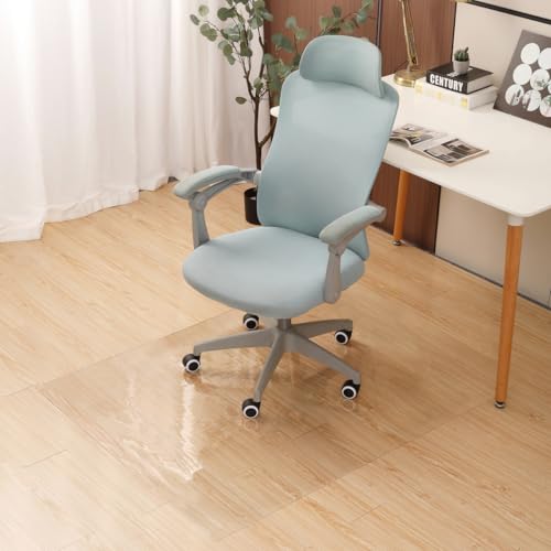 AMBERIS Chair Mat for Hardwood Floor, 35"×47"×0.06" Office Chair Mat, High Grade Transparent PVC Mat for Rolling Chairs - size: 90×120cm (35"×47")