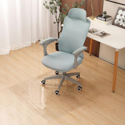 AMBERIS Chair Mat for Hardwood Floor, 35"×47"×0.06" Office Chair Mat, High Grade Transparent PVC Mat for Rolling Chairs - size: 90×120cm (35"×47")