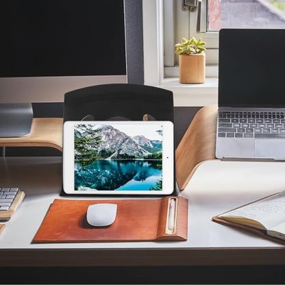 Adjustable Laptop Cooling Rack and Computer Stand for Desk Use, Universal Black Laptop Riser Holder with Ventilated Design for Home Office and Travel