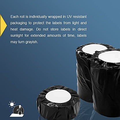 BETCKEY Replace for DYMO 30321 (1-2/5" x 3-1/2") Label [6 Roll/Light Blue] - color: Blue, size: 30321 [1-4/10" x 3-1/2"]