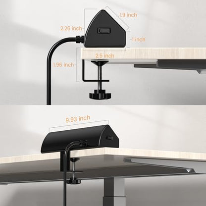 VILONG Desk Clamp Power Strip USB C 65W,Edge Mount Outlet,6FT,Black - color: Black