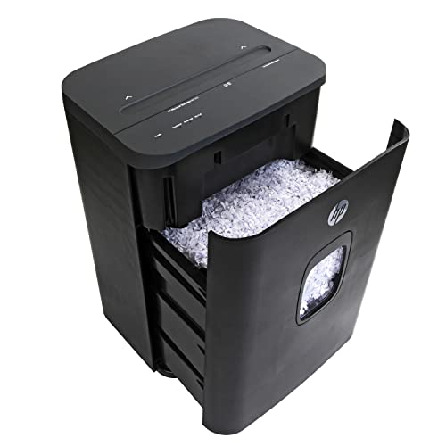 HP - Micro Cut Paper Shredder, 16-Sheet with Slide Top for Office - size: 16 Sheet