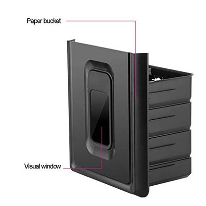 Office Supplies Chippers Shredder,Cross-Cut Paper, CD/DVD, and Credit Card with gallons Pullout Basket, Black