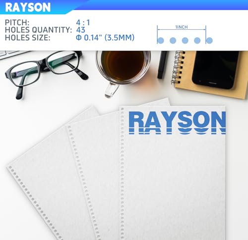 Rayson PD-1503 Coil Binding Machine 43-Hole 4:1 Spiral Binder with Inserter