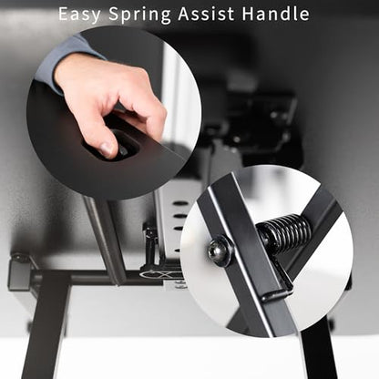 VIVO White 32 in Single Top Standing Desk Converter, DESK-V032JW - color: White, size: 32"
