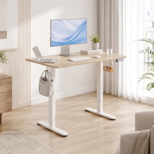 Claiks Electric Standing Desk, 48x24 Inch, Nature - color: Nature, size: 48 Inch