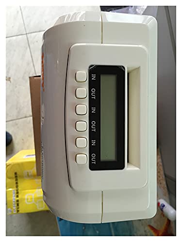 Attendance Clock, Punch Card, Punch Card Machine, Attendance Machine, English Version A-8 Electronic Time Clock(Without Battery) - color: Without Battery
