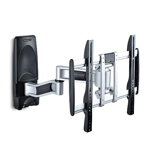 StarTech Articulating TV Wall Mount 65in, VESA, Corner (TV-WALL-MOUNT-65FS) | Supports 65 inch/99lb/Flat/Curved TVs, VESA Wall Mount, Retractable Low Profile Wall Mount TV Bracket - size: 26"-65", style: Full-Motion