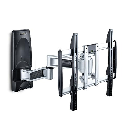 StarTech Articulating TV Wall Mount 65in, VESA, Corner (TV-WALL-MOUNT-65FS) | Supports 65 inch/99lb/Flat/Curved TVs, VESA Wall Mount, Retractable Low Profile Wall Mount TV Bracket - size: 26"-65", style: Full-Motion