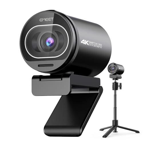 EMEET S600 4K Webcam with Tripod for Streaming, Sony 1/2.55'' Sensor - style: S600 Sony Sensor with Tripod