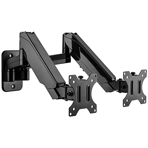 UPGRAVITY Dual Monitor Wall Mount for Two 17-32 inch Flat Computer Screens
