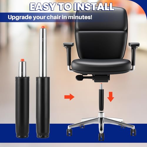 MAOPINER Office Chair Cylinder Replacement, 5" Long Stroke Gas Lift, Heavy-Duty Hydraulic Piston for Most Office Chairs