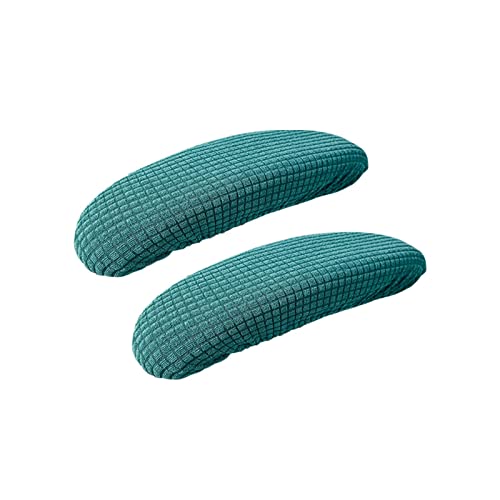 Kakalote Stretchable Office Chair Armrest Covers, 1Pairs Removable Arm Rest Slipcovers Elastic Arm Covers Protectors for Office, Desk, Gaming Chairs(Dark Green-No Padding) - color: Dark Green