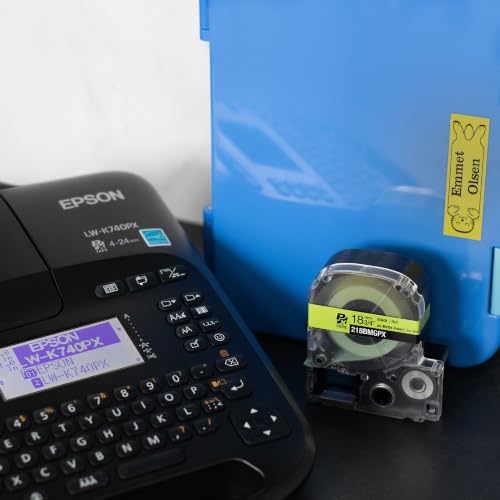 LABELWORKS Epson LW-K740PX Industrial Label Maker Kit - Portable Handheld | Handheld industrial label maker kit for office, home & healthcare, durable ID & organization labels, uses LABELWORKS PX tapes