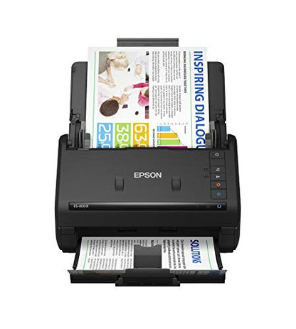 Epson Workforce ES-400 II High-Speed Color Duplex Desktop Document Scanner | For Computers including PC and Mac with Auto Document Feeder and Image Adjustment Tools