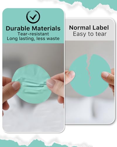 iEager 2 Inch Round Thermal Labels, Green Circle Thermal Printer Stickers - color: Green, size: 2 INCH