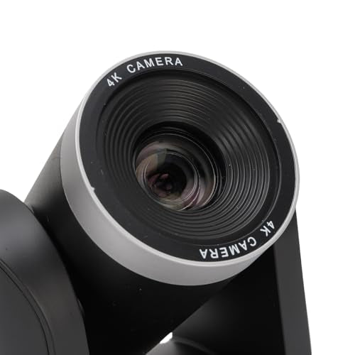 PTZ Conference Camera, 12X Optical Zoom 4K HD Video Conference Room Camera with AI Auto Tracking 255 Presets, for Business Meeting Lecture (US Plug)